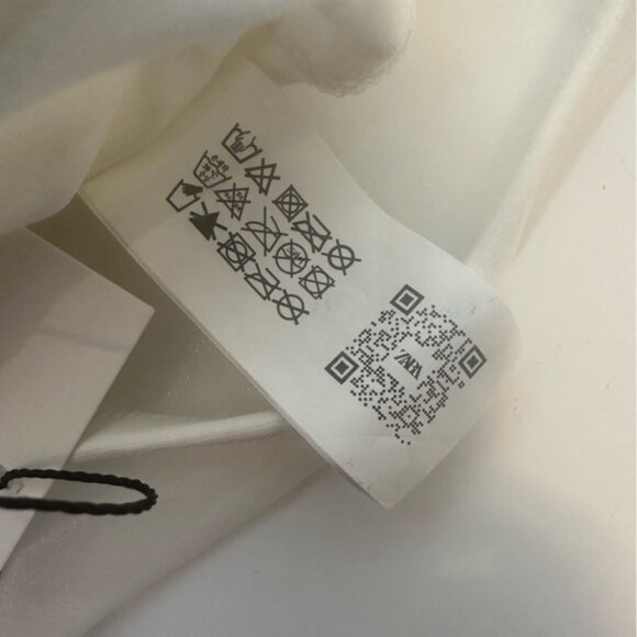 Zara Maxi Organza Fan Bodysuit Strappy Top White size S nwt - Picture 9 of 16